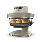 Ninja Crispi® Pro 6-in-1 Glass Air Fryer in Stone and Gold